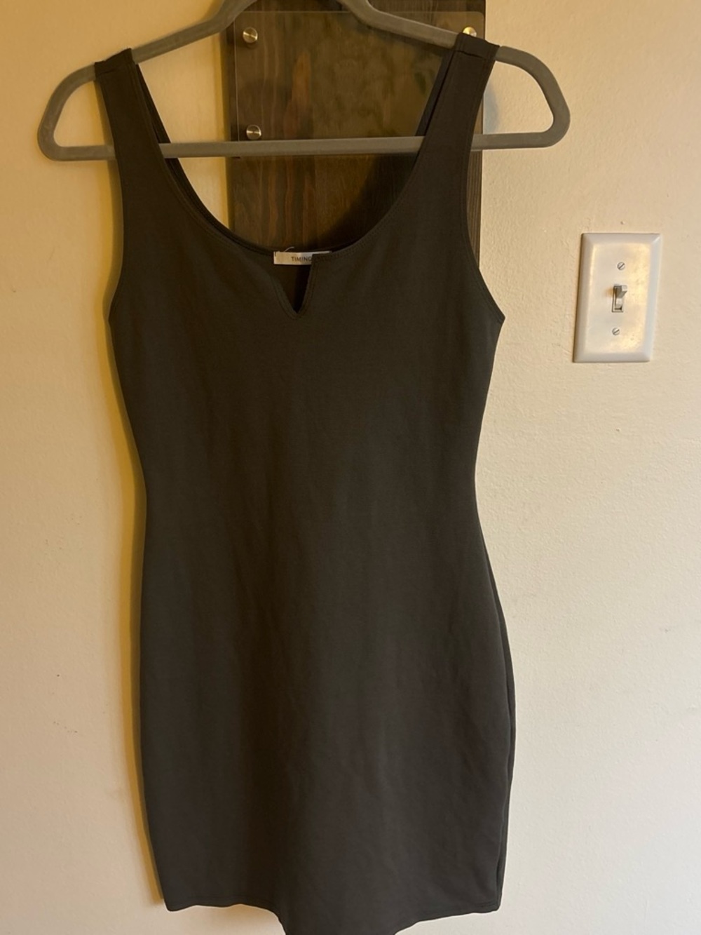Timing Black Sleeveless Mini Bodycon Dress